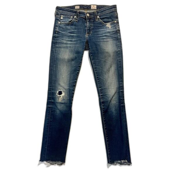 Ag Adriano Goldschmied Denim - AG Adriano Goldschmied Women’s Distressed Blue Jeans Size 26R